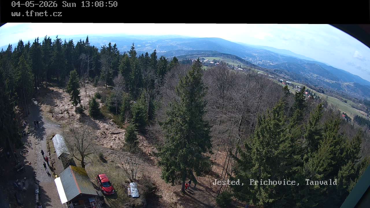 Kamera č. 3: Ještěd a okolí – aktuální snímek
