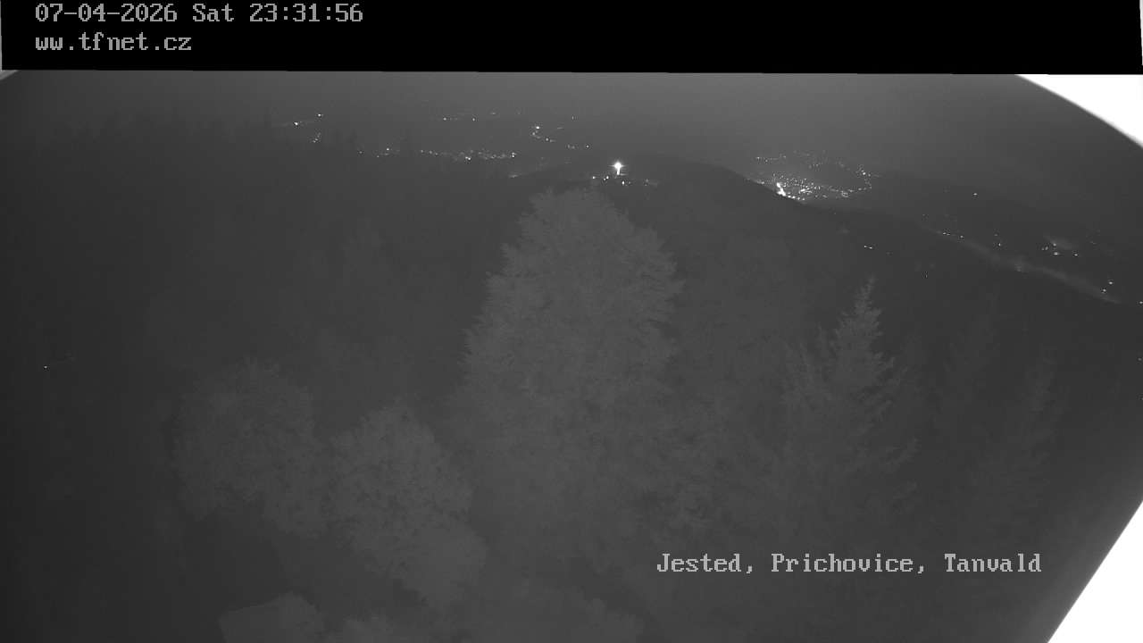 Kamera č. 3: Ještěd a okolí – aktuální snímek