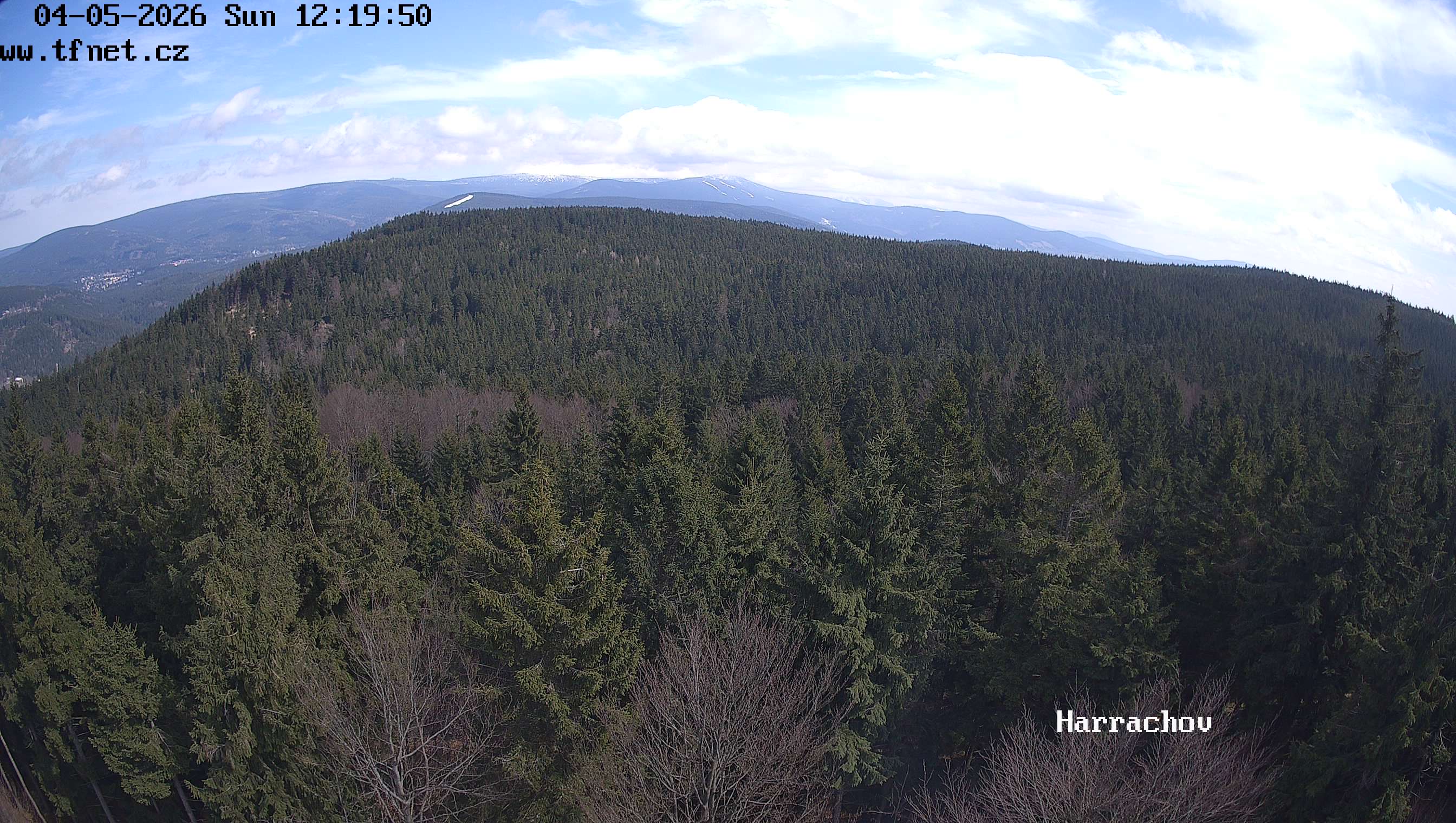 Kamera č. 1: Panorama Krkonoš – aktuální snímek